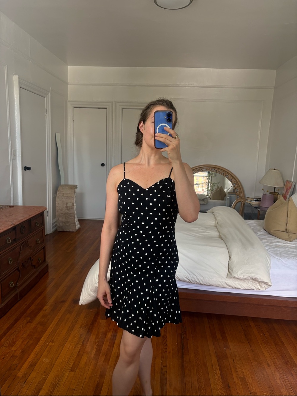 Vintage Roberta Polka Dot Mini Dress
